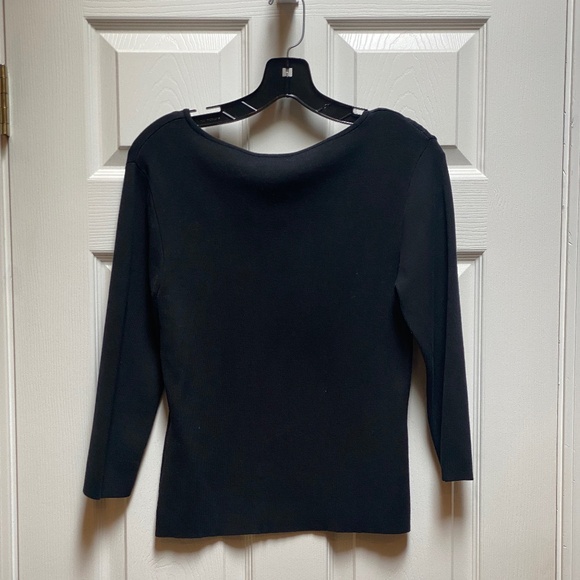 Classiques Entier Black V Neck Sweater - Picture 2 of 4